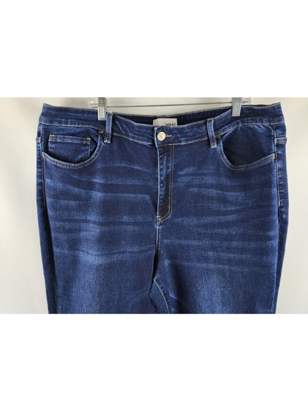 Vervet Jeans Womens 22 Blue Vervet Haylie Hgh Rise Skinny Denim (42x29) NWT - Picture 2 of 11